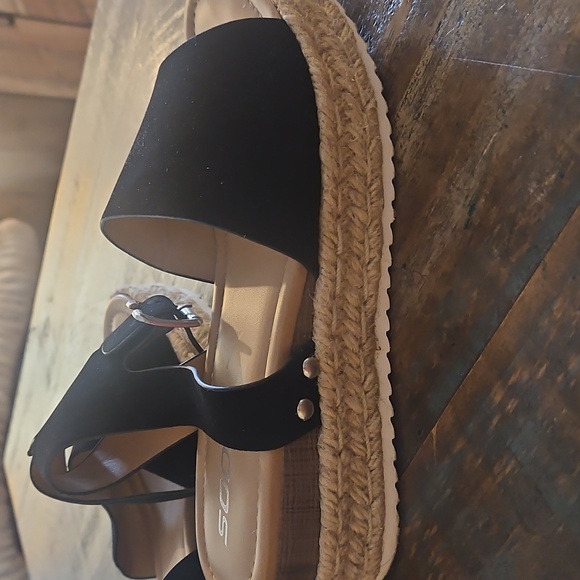 Black Espadrille Sandals - Picture 4 of 5